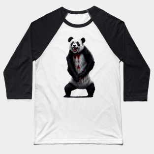 Killer Zombie Panda Baseball T-Shirt